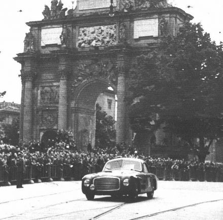 Clemente Biondetti i Giuseppe Navone – Ferrari 166 S coupe Allemano.